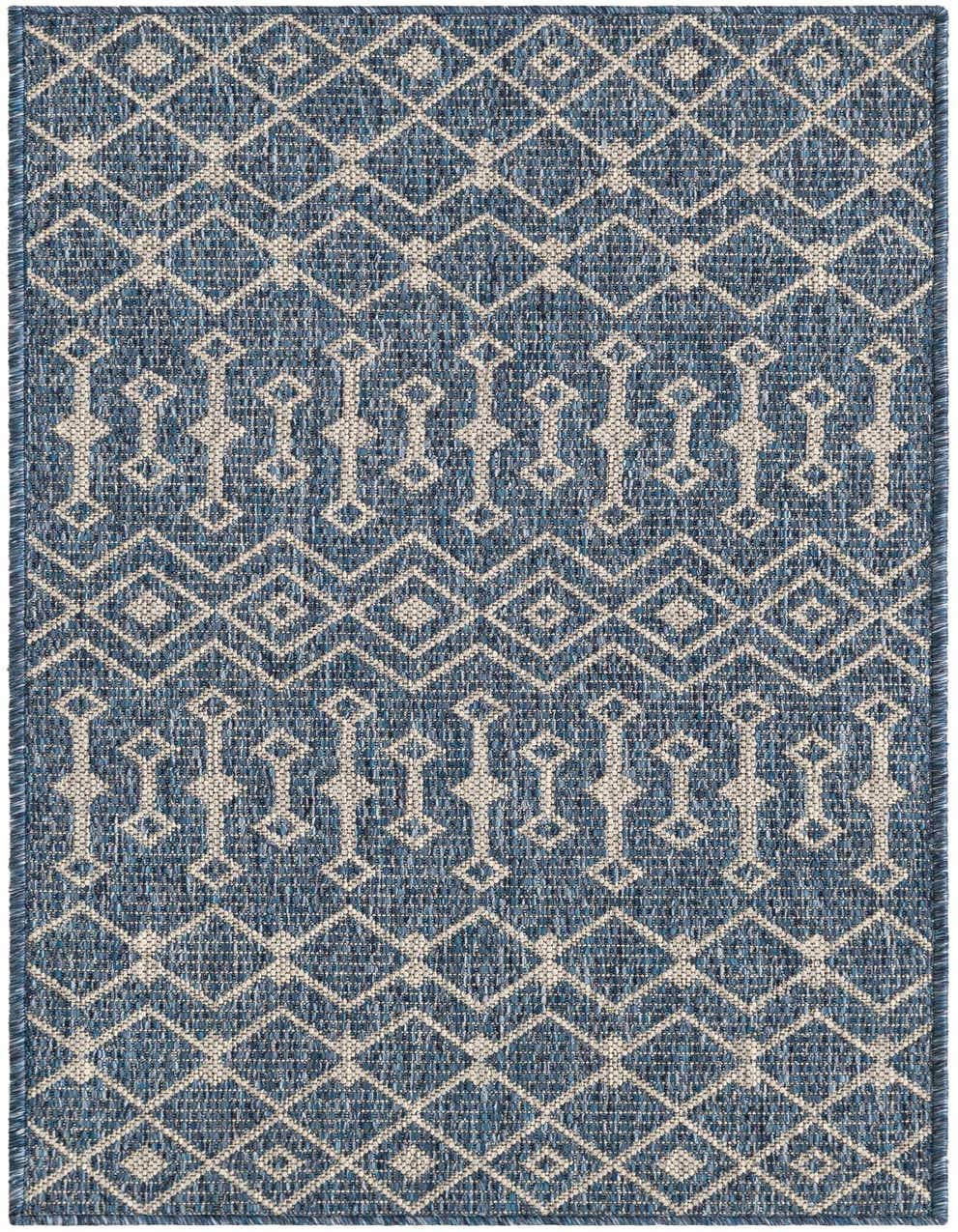 2' x 4' Easy-Clean Trellis Indoor / Outdoor Runner Rug