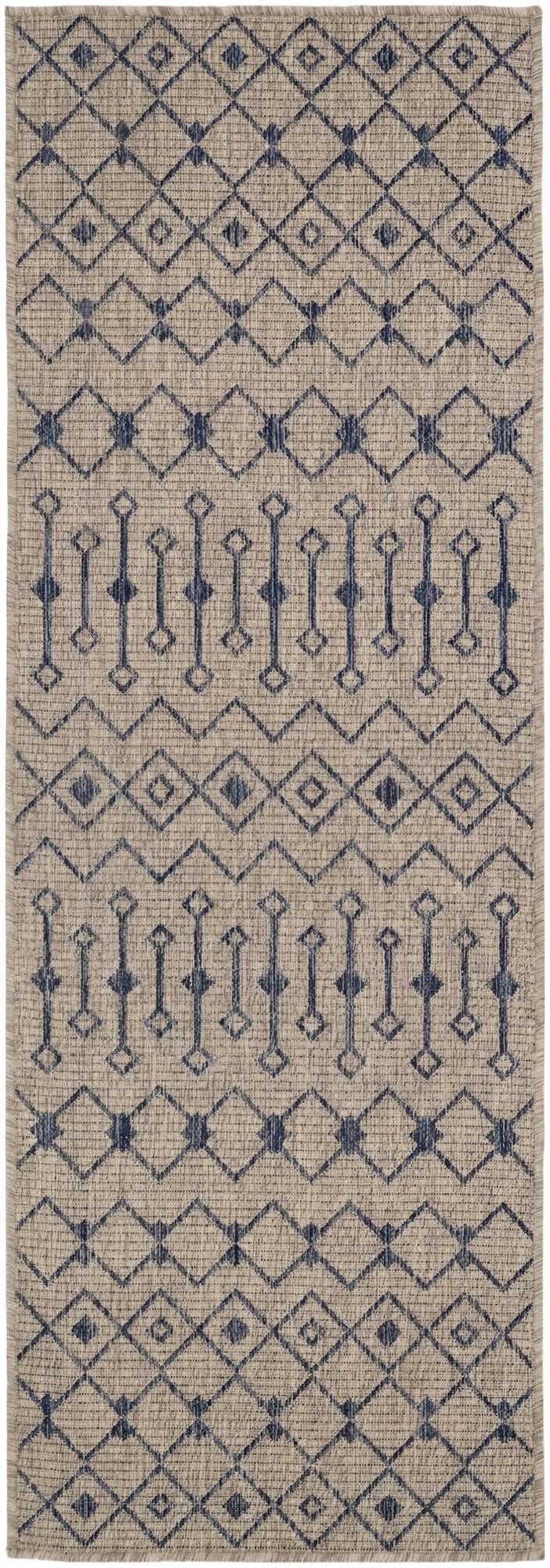 2' x 6' Easy-Clean Trellis Indoor / Outdoor Runner Rug
