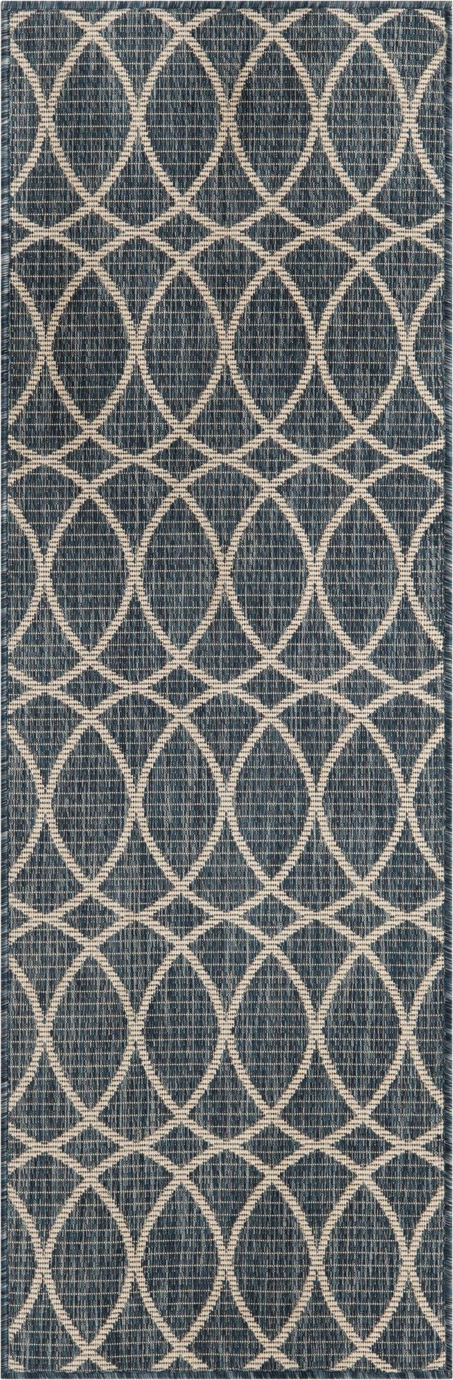 2' x 6'  Washable Trellis Indoor / Outdoor Runner Rug
