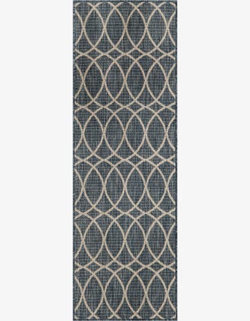 2' x 6' Easy-Clean Trellis Indoor / Outdoor Runner Rug