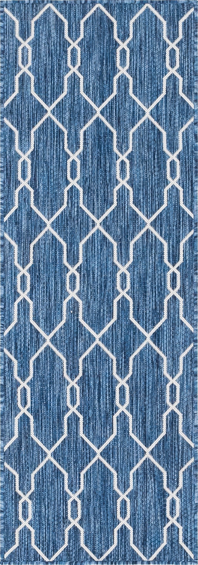 2' x 6'  Washable Trellis Indoor / Outdoor Runner Rug