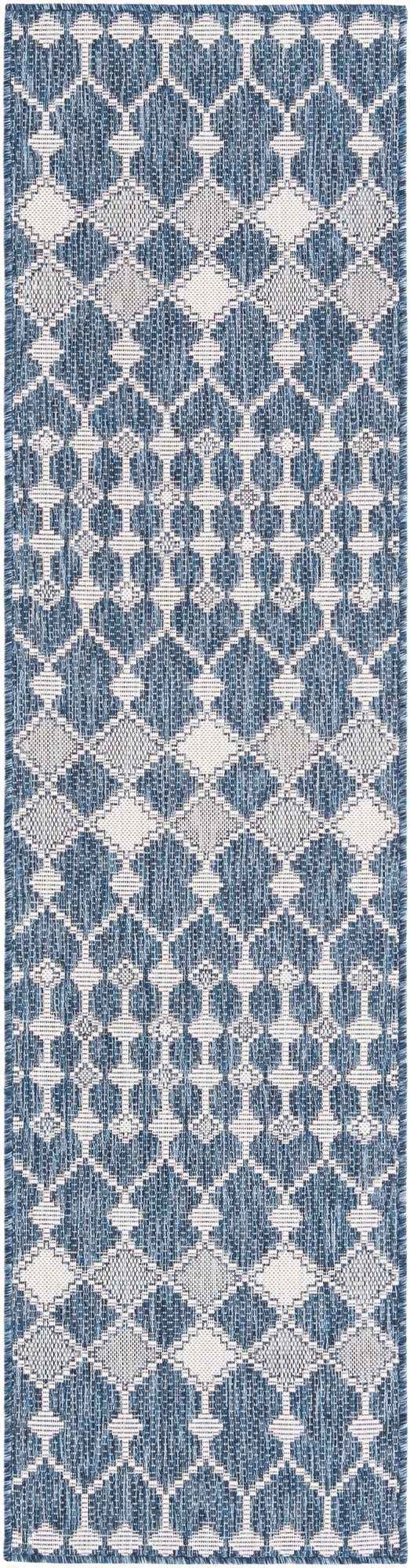 2' x 8'  Washable Trellis Indoor / Outdoor Runner Rug