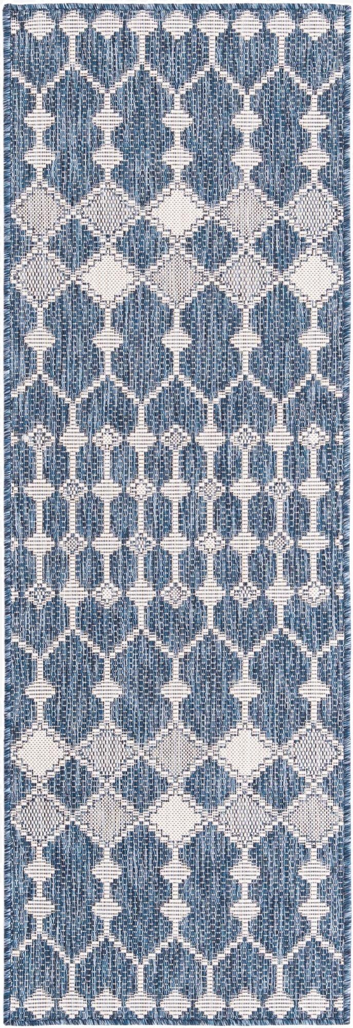 2' x 6'  Washable Trellis Indoor / Outdoor Runner Rug