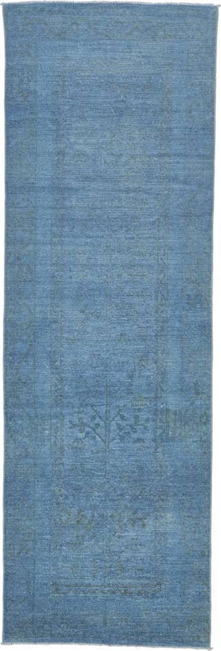 Detail image of 3' 2 x 9' 8 Over-Dyed Ziegler Runner Rug