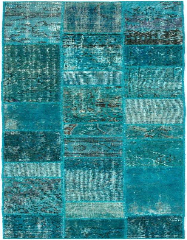 Detail image of 2' 10 x 9' 4 Patchwork Runner Rug