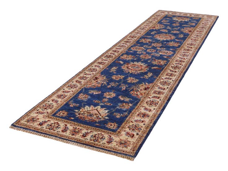 Detail image of 2' 9 x 10' 1 Hand Knotted Pershawar Ziegler Runner Rug