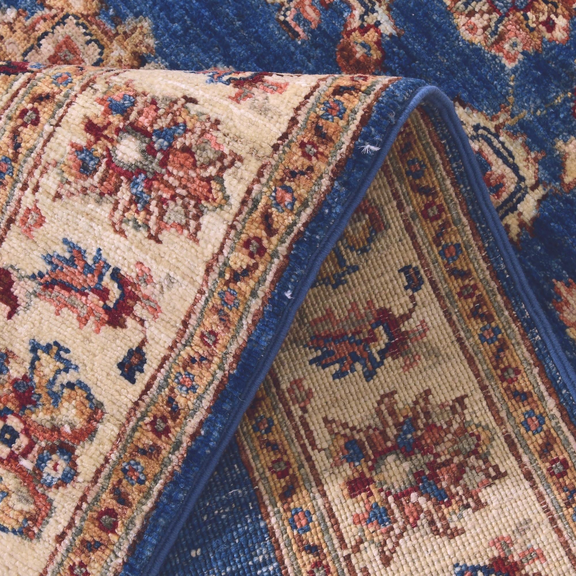 2' 9 x 10' 1 Hand Knotted Pershawar Ziegler Runner Rug