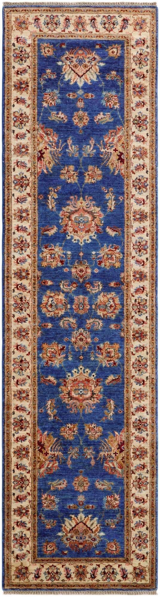 2' 9 x 10' 1 Hand Knotted Pershawar Ziegler Runner Rug