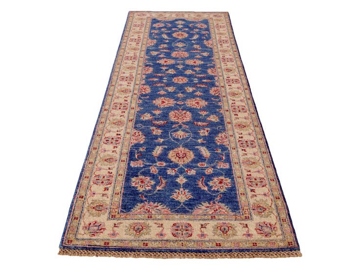 Detail image of 2' 8 x 8' 3 Hand Knotted Pershawar Ziegler Runner Rug