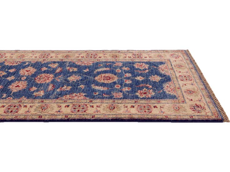 Detail image of 2' 8 x 8' 3 Hand Knotted Pershawar Ziegler Runner Rug