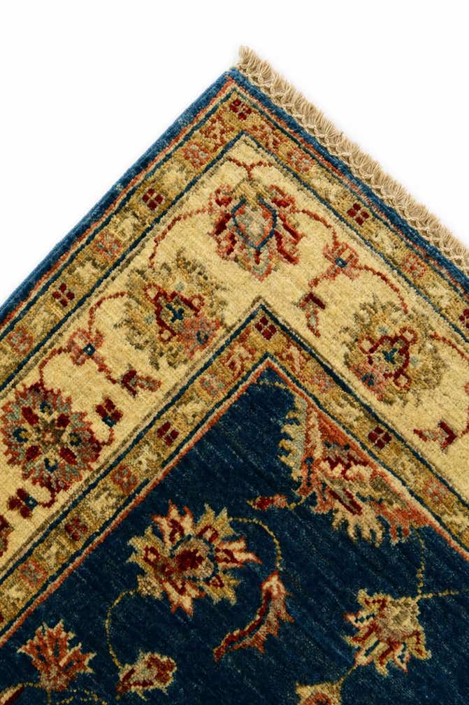 2' 8 x 8' 3 Hand Knotted Pershawar Ziegler Runner Rug