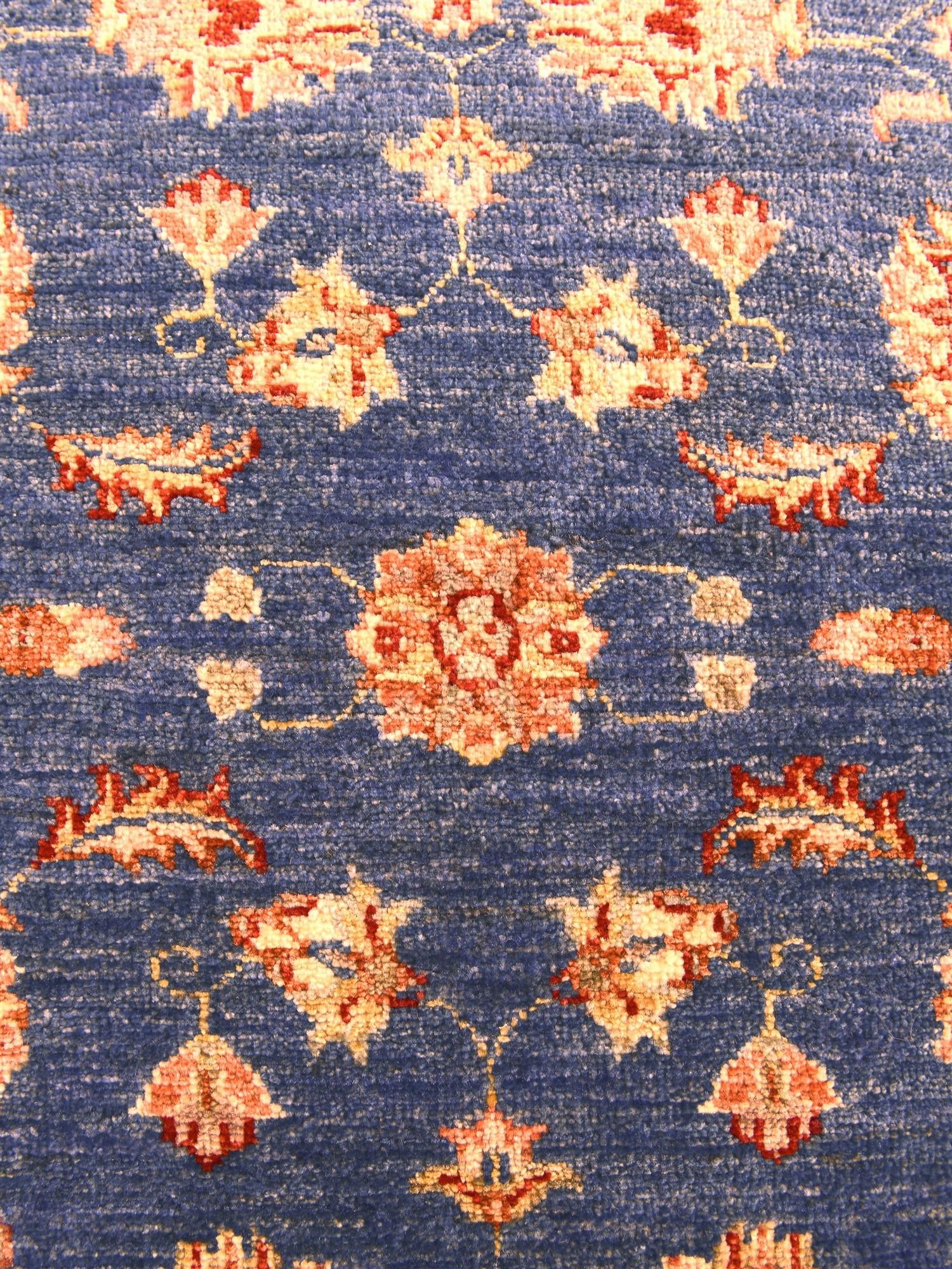 2' 8 x 8' 3 Hand Knotted Pershawar Ziegler Runner Rug
