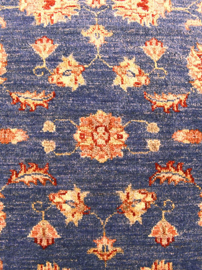 Detail image of 2' 8 x 8' 3 Hand Knotted Pershawar Ziegler Runner Rug