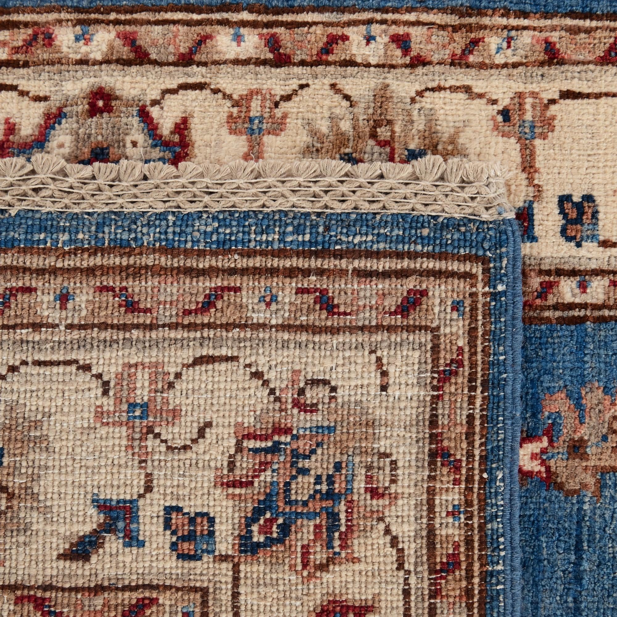 85cm x 260cm Hand Knotted Pershawar Ziegler Runner Rug