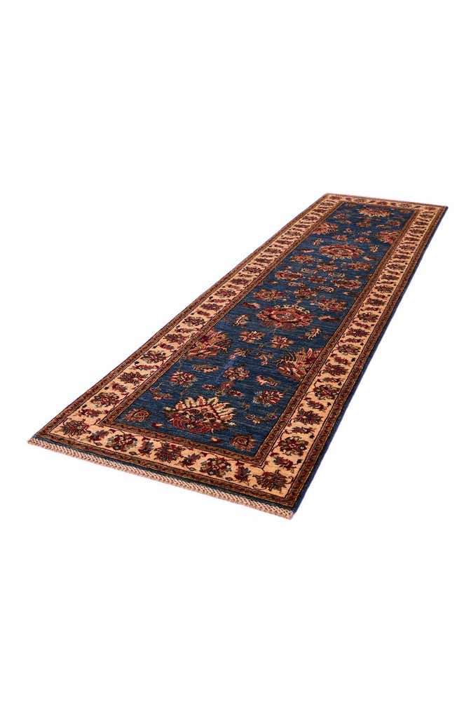 2' 8 x 10' 4 Hand Knotted Pershawar Ziegler Runner Rug