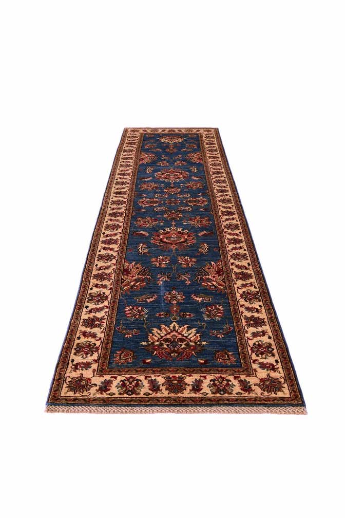 2' 8 x 10' 4 Hand Knotted Pershawar Ziegler Runner Rug
