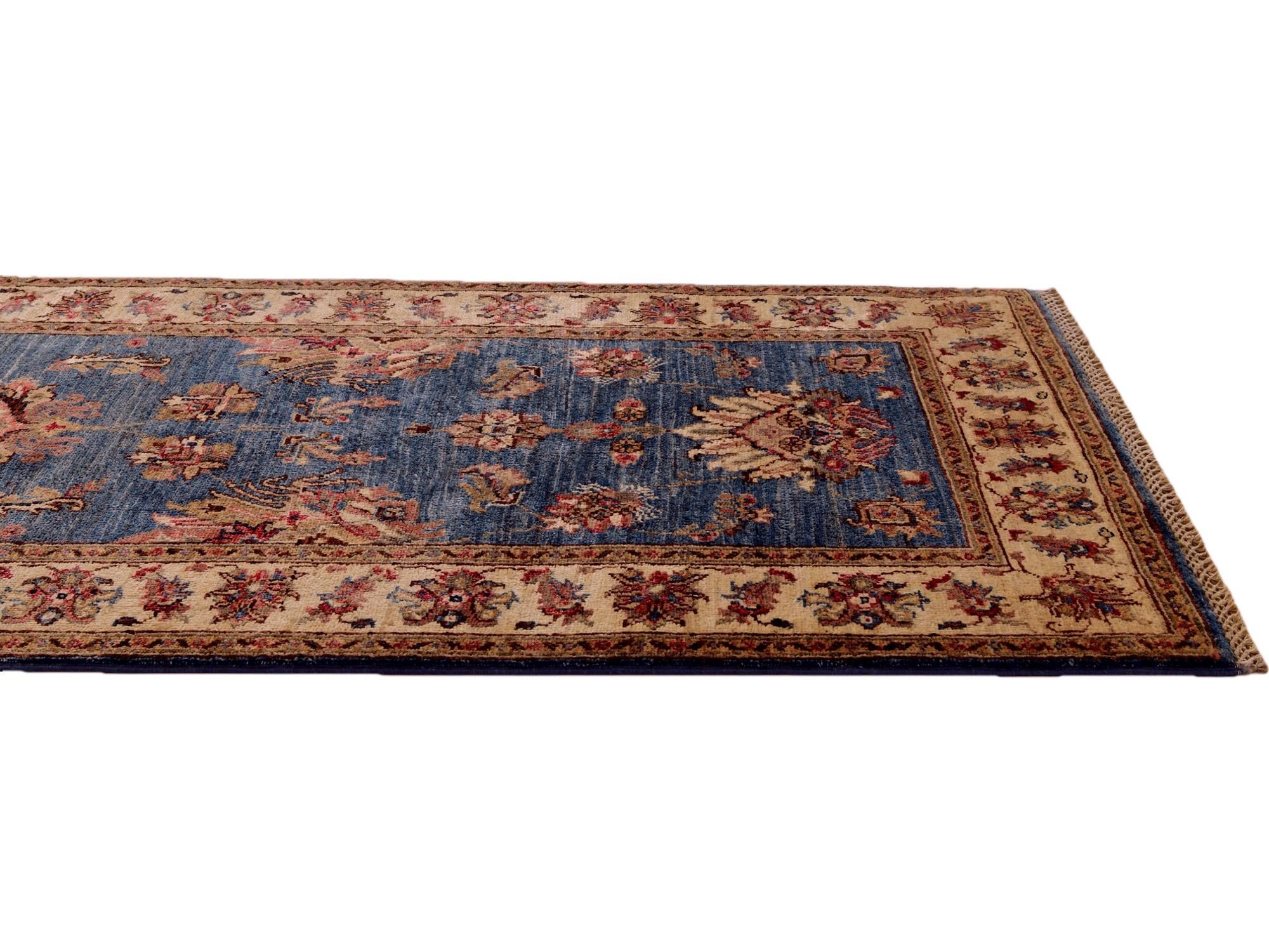 2' 8 x 10' 4 Hand Knotted Pershawar Ziegler Runner Rug