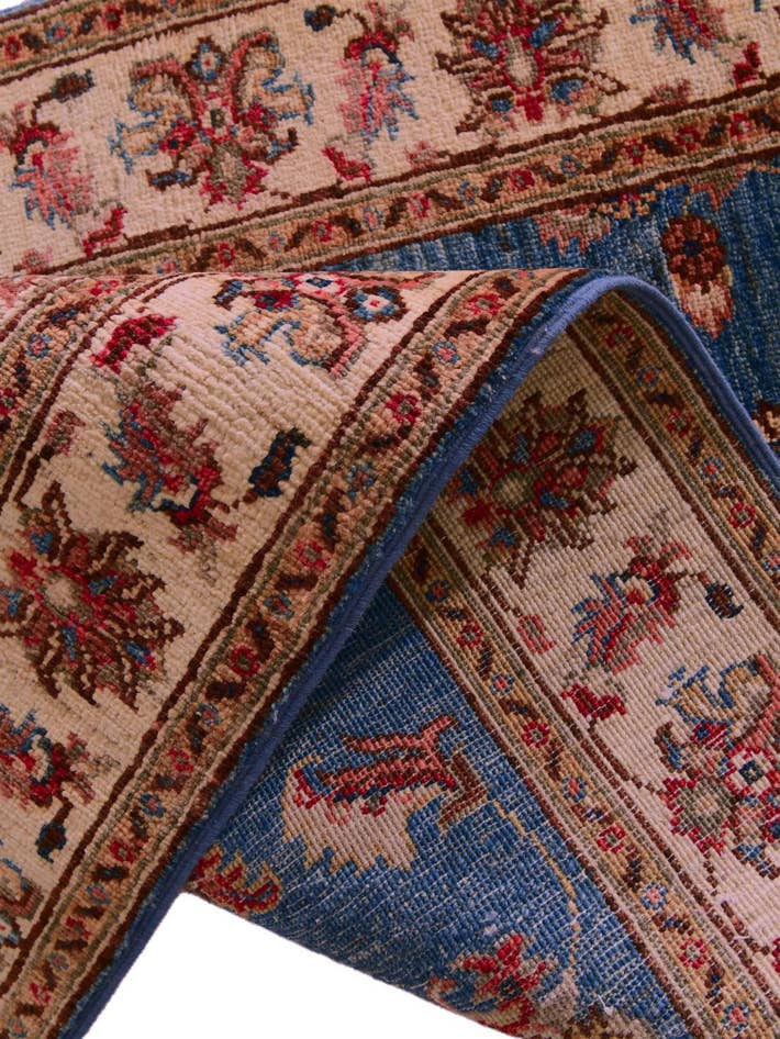 Detail image of 2' 8 x 10' 4 Hand Knotted Pershawar Ziegler Runner Rug