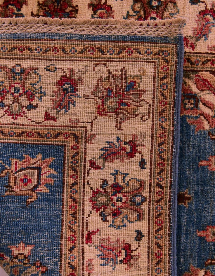 Detail image of 2' 8 x 10' 4 Hand Knotted Pershawar Ziegler Runner Rug