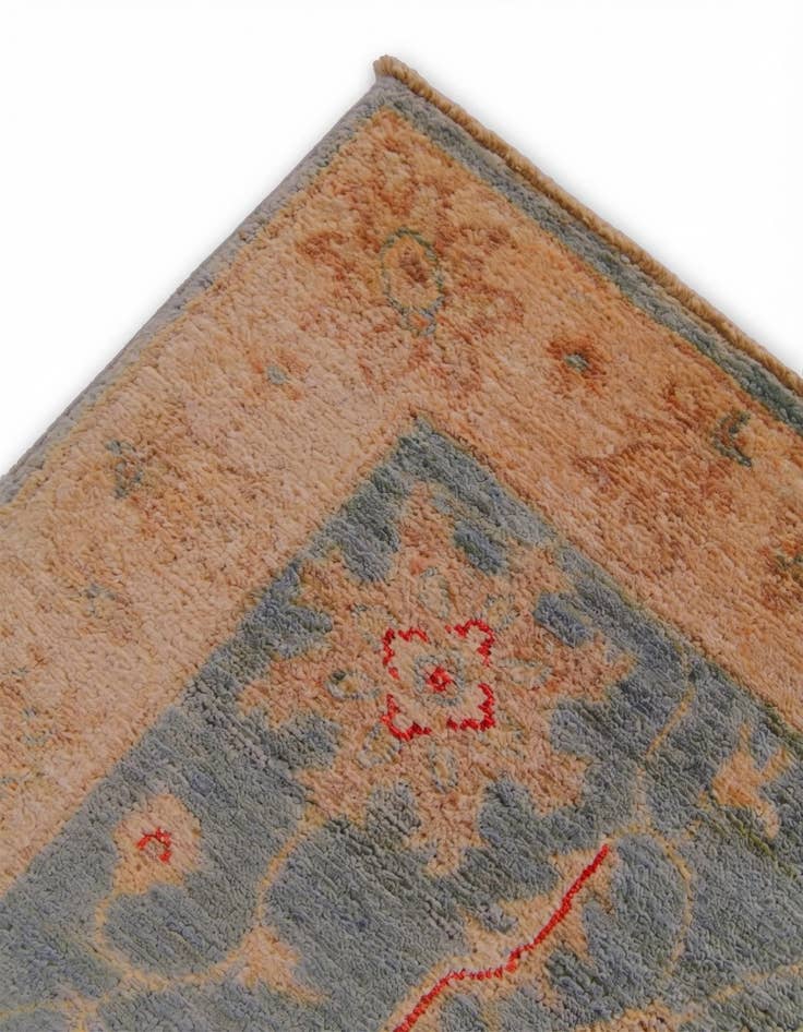 Detail image of 2' 6 x 9' 10 Hand Knotted Pershawar Ziegler Runner Rug