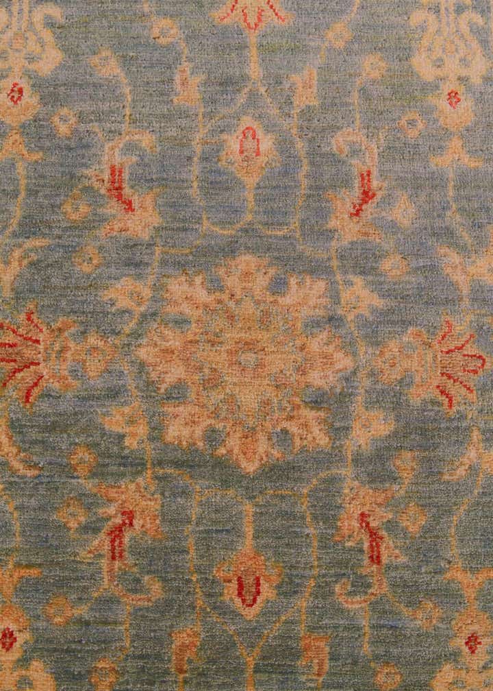 2' 6 x 9' 10 Hand Knotted Pershawar Ziegler Runner Rug
