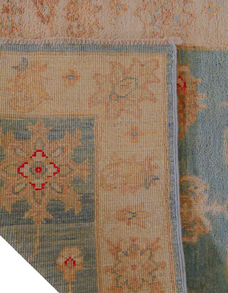 Detail image of 2' 6 x 9' 10 Hand Knotted Pershawar Ziegler Runner Rug