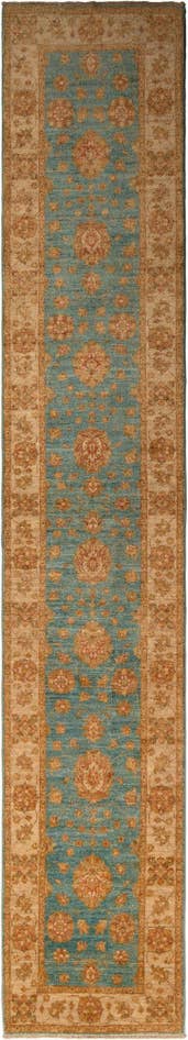 Detail image of 2' 7 x 14' 8 Peshawar Ziegler Wool Runner Rug