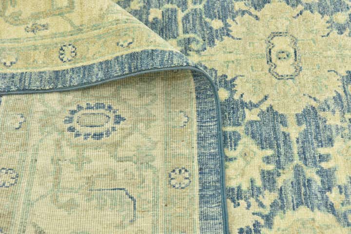 5' 1 x 10' Hand Knotted Peshawar Ziegler Runner Rug