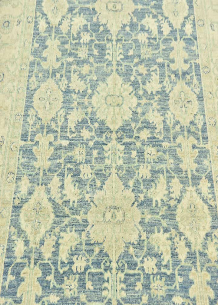 5' 1 x 10' Hand Knotted Peshawar Ziegler Runner Rug