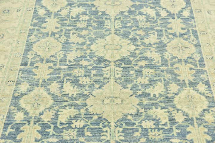 5' 1 x 10' Hand Knotted Peshawar Ziegler Runner Rug