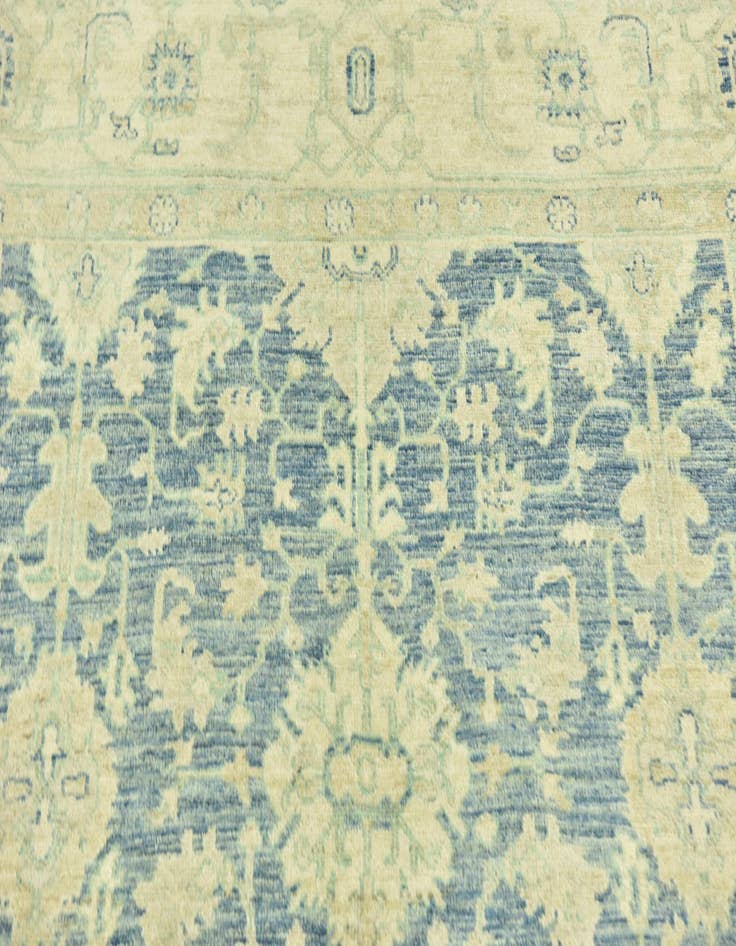 Detail image of 5' 1 x 10' Hand Knotted Peshawar Ziegler Runner Rug