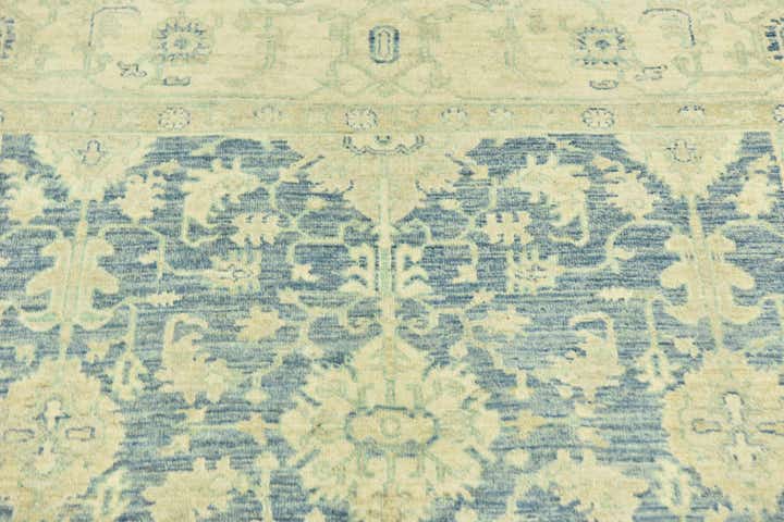 5' 1 x 10' Hand Knotted Peshawar Ziegler Runner Rug