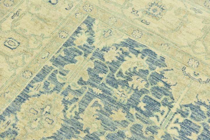5' 1 x 10' Hand Knotted Peshawar Ziegler Runner Rug