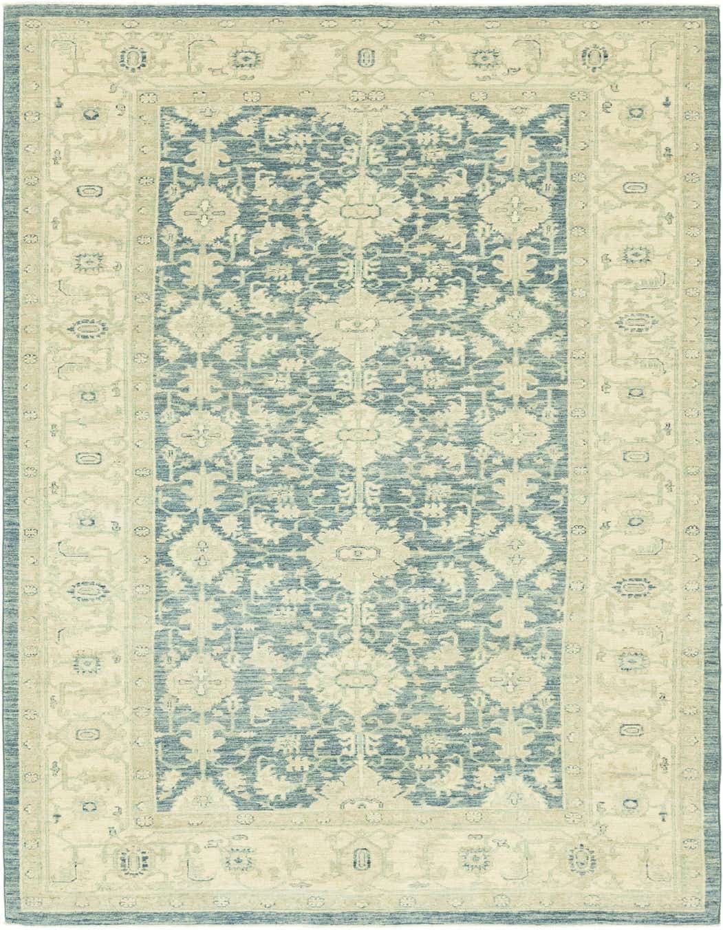 5' 1 x 10' Hand Knotted Peshawar Ziegler Runner Rug