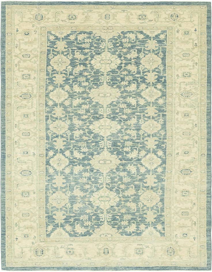 Detail image of 5' 1 x 10' Hand Knotted Peshawar Ziegler Runner Rug