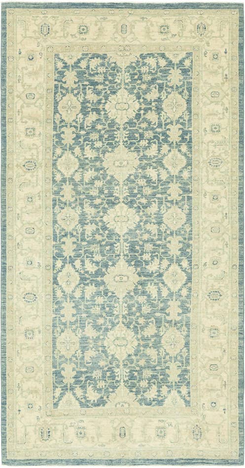 Detail image of 5' 1 x 10' Hand Knotted Peshawar Ziegler Runner Rug