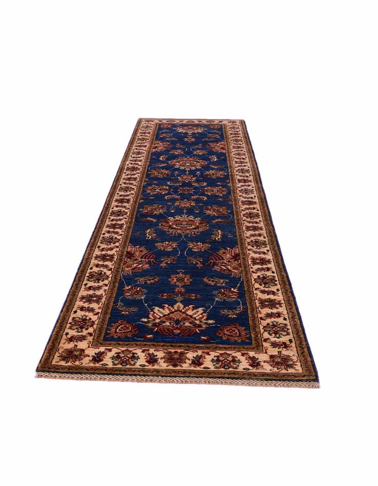 Detail image of 2' 8 x 10' 1 Hand Knotted Peshawar Ziegler Runner Rug