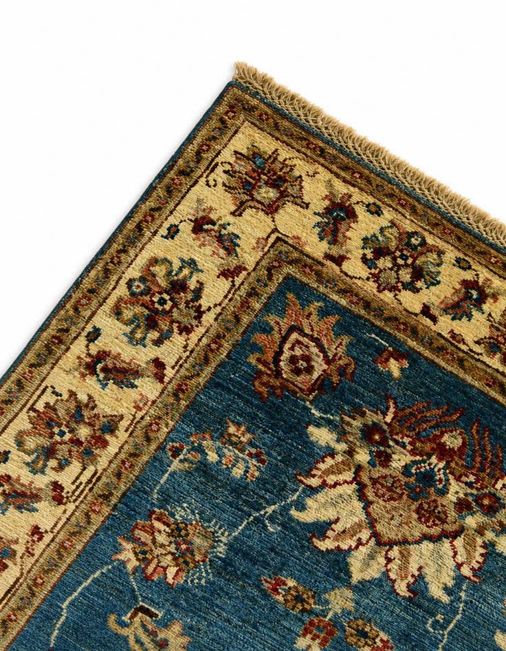 Detail image of 2' 8 x 10' 1 Hand Knotted Peshawar Ziegler Runner Rug