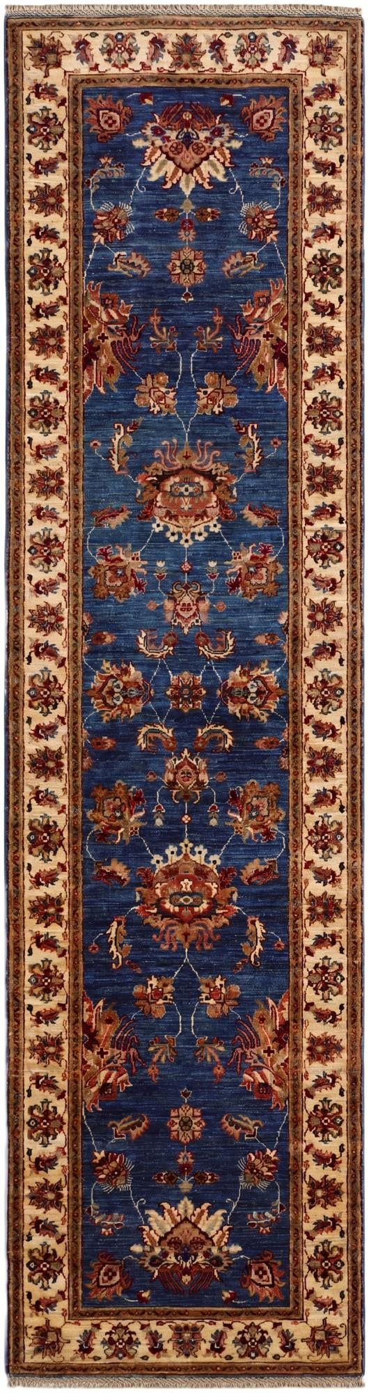 2' 8 x 10' 1 Hand Knotted Peshawar Ziegler Runner Rug