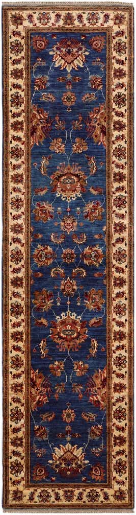 2' 8 x 10' 1 Hand Knotted Peshawar Ziegler Runner Rug