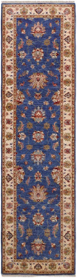 Detail image of 2' 10 x 10' 1 Hand Knotted Peshawar Ziegler Runner Rug