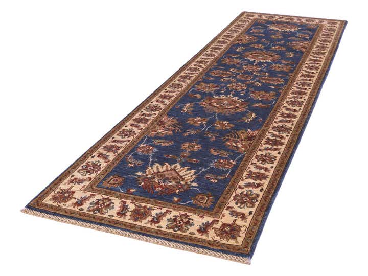 2' 9 x 9' 10 Hand Knotted Peshawar Ziegler Runner Rug