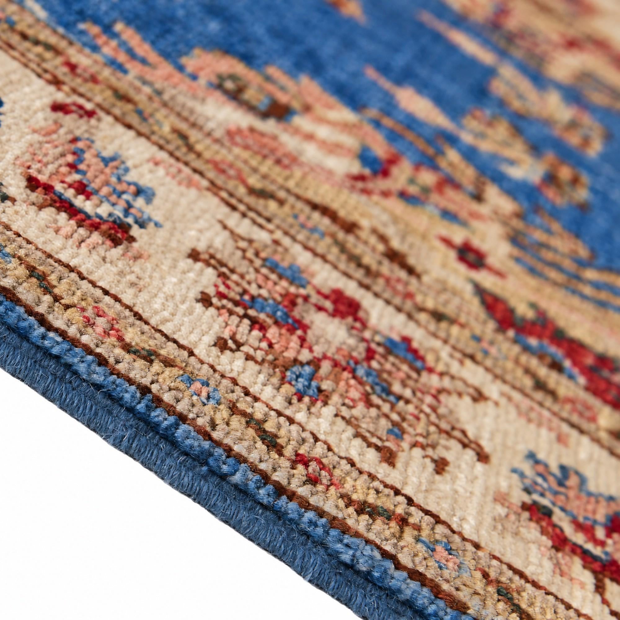 85cm x 300cm Hand Knotted Peshawar Ziegler Runner Rug