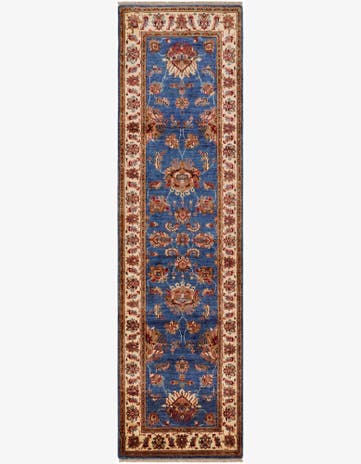 2' 9 x 9' 10 Hand Knotted Peshawar Ziegler Runner Rug