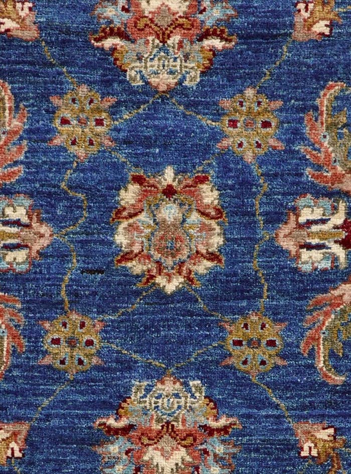 Detail image of 2' 9 x 10' 2 Hand Knotted Peshawar Ziegler Runner Rug