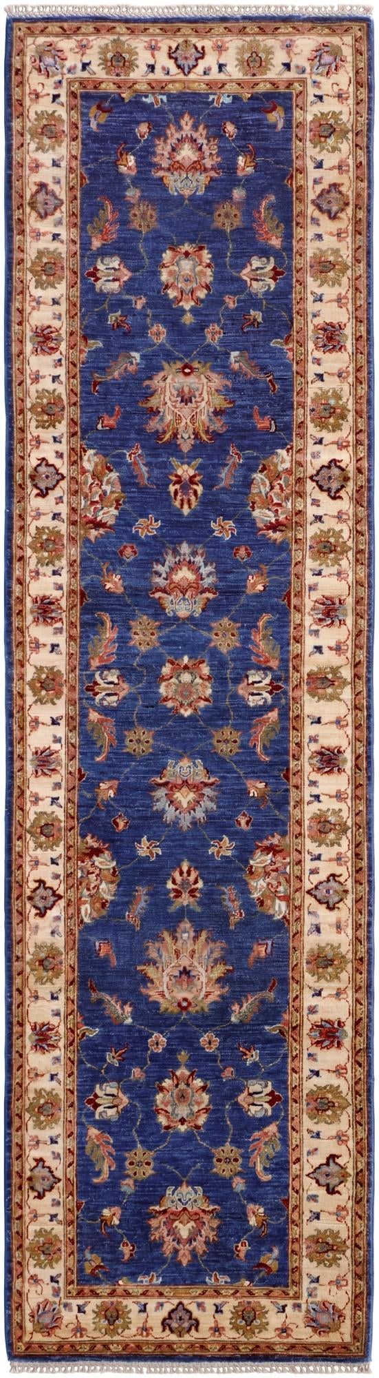 2' 9 x 10' 2 Hand Knotted Peshawar Ziegler Runner Rug