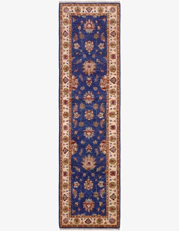 2' 9 x 10' 2 Hand Knotted Peshawar Ziegler Runner Rug