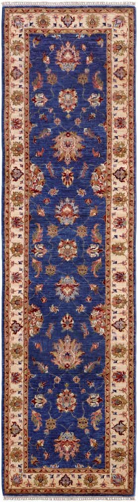 2' 9 x 10' 2 Hand Knotted Peshawar Ziegler Runner Rug