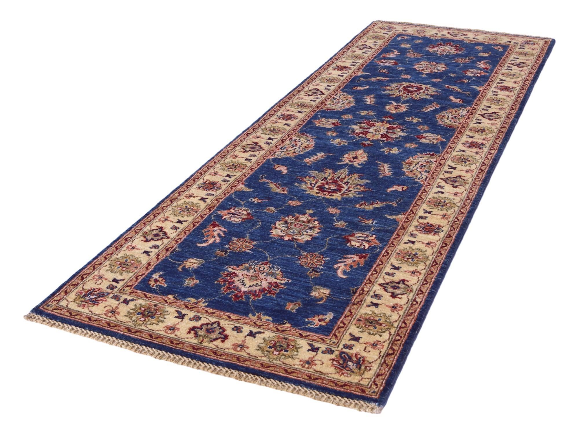 2' 8 x 8' 5 Hand Knotted Peshawar Ziegler Runner Rug