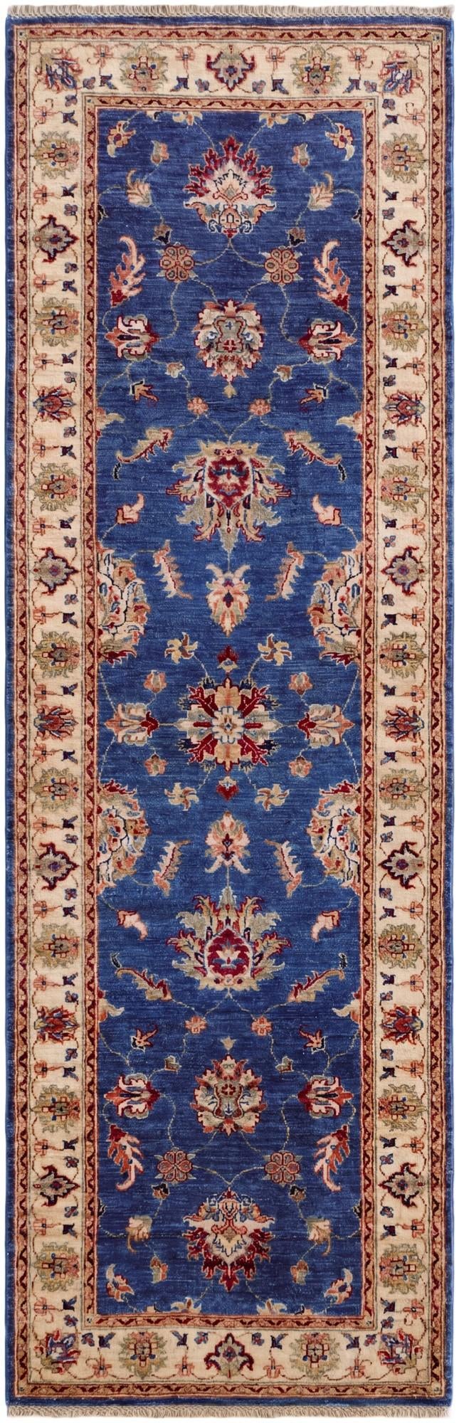 2' 8 x 8' 5 Hand Knotted Peshawar Ziegler Runner Rug